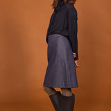 Jupe LEONE denim bleu