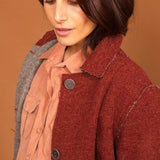 Manteau BOETTI burgundy/gris
