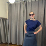 Jupe SERINA bleu-gris