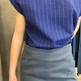 Jupe SERINA bleu-gris