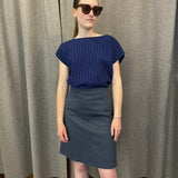 Jupe SERINA bleu-gris