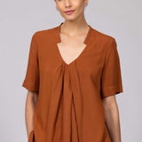 Top DELPHINE Ocre