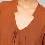 Top DELPHINE Ocre