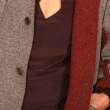 Manteau BOETTI burgundy/gris