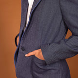 Blazer LONG denim bleu