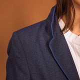 Blazer LONG denim bleu