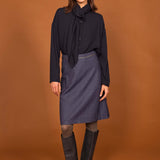 Jupe LEONE denim bleu