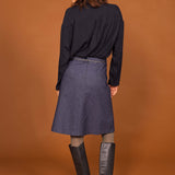 Jupe LEONE denim bleu