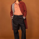 Manteau BOETTI burgundy/gris