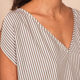Top POMME grey stripes