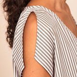 Top POMME grey stripes