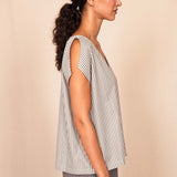 Top POMME grey stripes