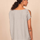 Top POMME grey stripes