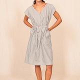 Robe PARADIS grey stripes