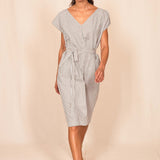 Robe PARADIS grey stripes