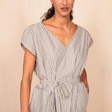Robe PARADIS grey stripes