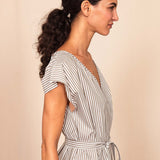 Robe PARADIS grey stripes