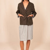 Robe PARADIS grey stripes