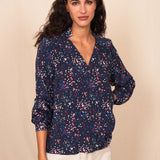 Blouse LAFORET confettis navy
