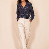 Blouse LAFORET confettis navy