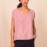 Top POMME red stripes