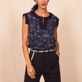 Top LAI confettis navy