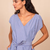 Robe PARADIS blue stripes