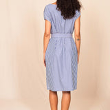Robe PARADIS blue stripes