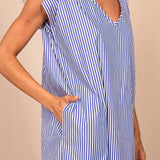 Robe PARADIS blue stripes