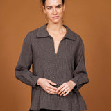 Blouse FLAUBERT grey checks