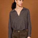 Blouse FLAUBERT grey checks