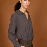 Blouse FLAUBERT grey checks