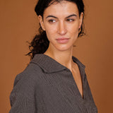 Blouse FLAUBERT grey checks