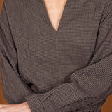 Blouse FLAUBERT grey checks