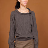 Blouse FONTAINE grey checks