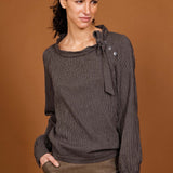 Blouse FONTAINE grey checks