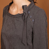 Blouse FONTAINE grey checks