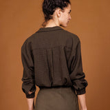 Blouse FLAUBERT khaki checks