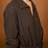 Blouse FLAUBERT khaki checks