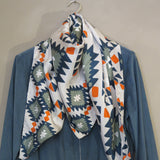 Coba beige silk scarf