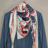 Anastasia beige silk scarf