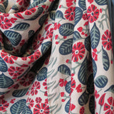 Red Bahia silk scarf