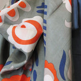 Anastasia khaki silk scarf