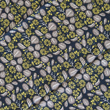 Bahia navy silk scarf
