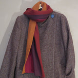 Red striped scarf