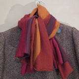 Red striped scarf