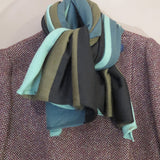 Green striped scarf
