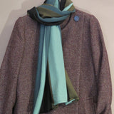 Green striped scarf