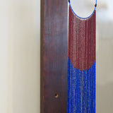 Collier perles ABIDJAN burgundy