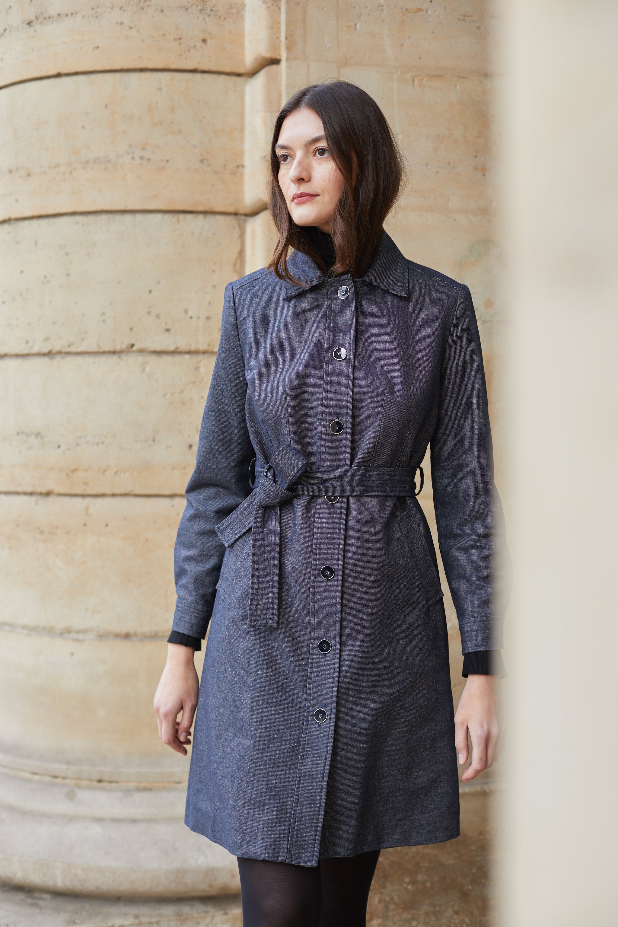 Navy occasion coat shop